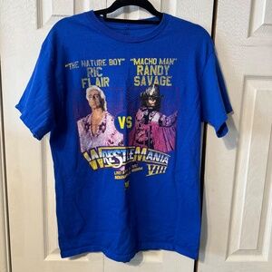 WWE Ric Flair vs. Macho Man Randy Savage WrestleMania VIII T-Shirt - Size Large
